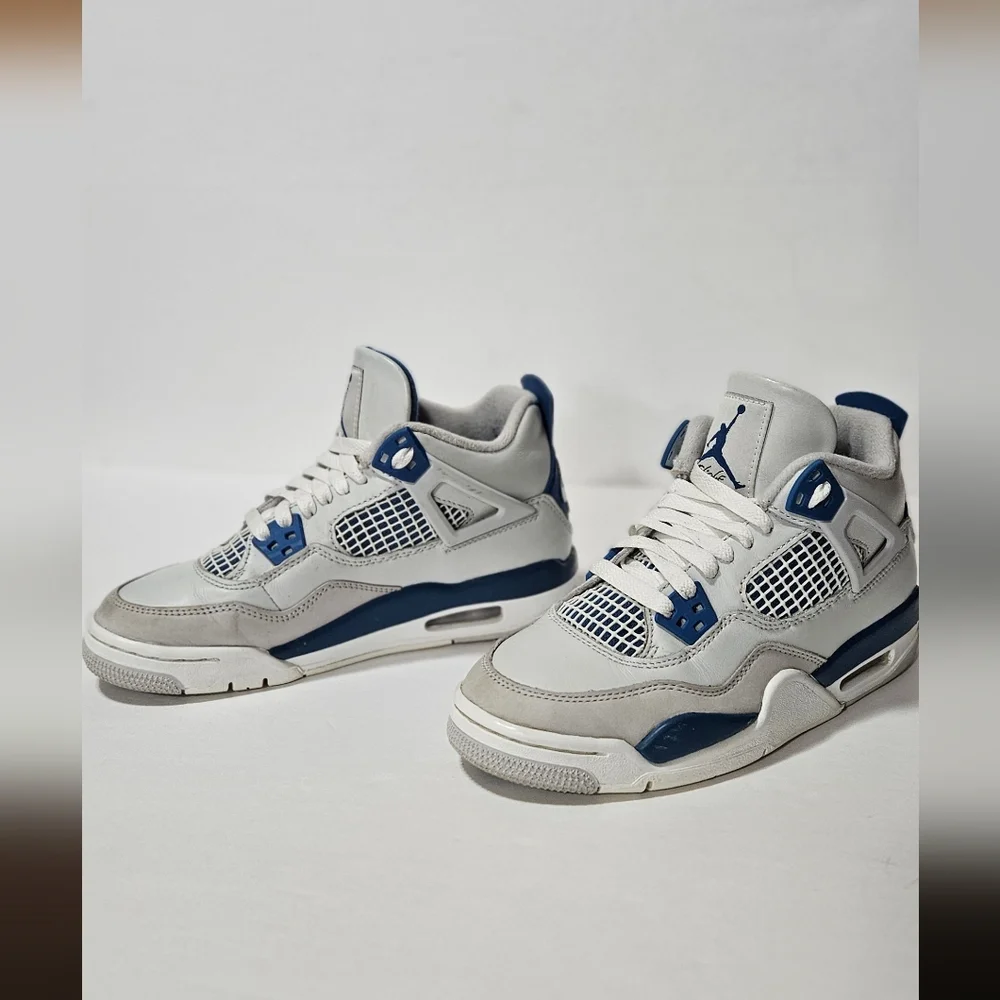 Nike Air Jordan 4 Retro Military HF4281-141 Youth Sz 4 / Women's Sz 5.5 B Grades - Picture 3 of 7